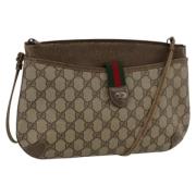 Gucci Vintage Pre-owned Laeder axelremsvskor Beige, Dam