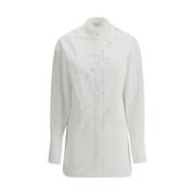 Alexander McQueen Bomull Sten Skjorta White, Dam