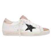 Golden Goose Glitter Super Star Sneakers White, Dam