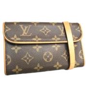 Louis Vuitton Vintage Pre-owned Canvas kuvertvskor Brown, Dam