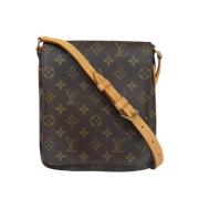 Louis Vuitton Vintage Pre-owned Canvas axelremsvskor Brown, Dam