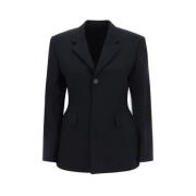 Balenciaga Timeglas Blazer Jacka Black, Dam