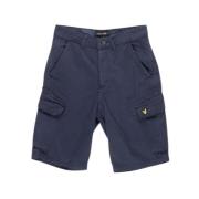 Lyle & Scott Blå Bomullsshorts Bermuda Höst/Vinter Blue, Herr