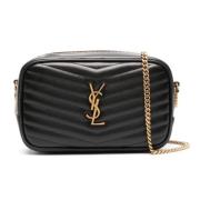 Saint Laurent Svarta Designer Väskor Kollektion Black, Dam