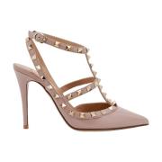 Valentino Garavani Ikonisk Stud Slingback Beige, Dam