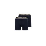 Roberto Cavalli Logo Boxer Briefs Set om Två Blue, Herr