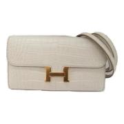 Hermès Vintage Pre-owned Laeder axelremsvskor Beige, Dam