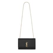 Saint Laurent Svart Designer Väskor Kollektion Black, Dam