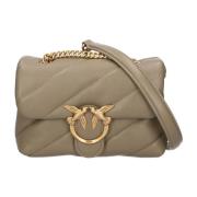 Pinko Multifärgad Mini Love Bag Puff Beige, Dam