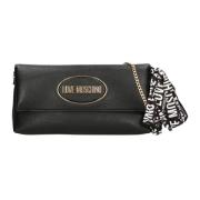 Love Moschino Svart Axelväska - Justerbar Rem Black, Dam