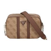 Guess Multifärgad Crossbody-väska - Noreen Camera Brown, Dam