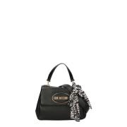 Love Moschino Svart Axelväska - Liten, Fejkläder Black, Dam