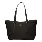 Emporio Armani Modern Nylon Toteväska med Dragkedja Black, Dam