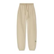 Adidas by Stella McCartney Sweatpants med tryckt logotyp Beige, Dam