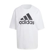 Adidas Vit Big Logo Boyfriend T-shirt White, Dam