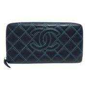 Chanel Vintage Pre-owned Laeder plnbcker Blue, Dam