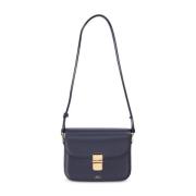 A.p.c. Läder axelväska Grace Blue, Dam