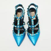 Valentino Vintage Pre-owned Laeder klackskor Blue, Dam