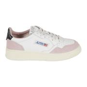 Autry Vit Rosa Sneakers Slät Mocka Multicolor, Dam