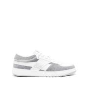 Givenchy G Move sneakers i läder och Monogram 72 denim Gray, Herr