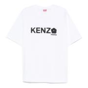 Kenzo Blommig Oversize T-shirt White, Herr