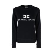 Elisabetta Franchi Stiliga Sweatermodeller Black, Dam