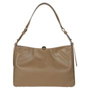 Furla Mjuk Axelväska Beige, Dam