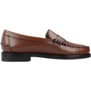 Sebago Burgundy Läder Loafers Brown, Herr