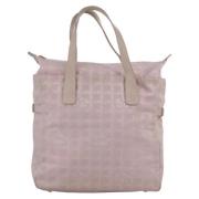 Chanel Vintage Pre-owned Tyg chanel-vskor Pink, Dam