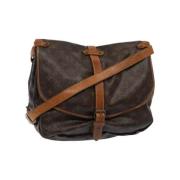 Louis Vuitton Vintage Pre-owned Canvas louis-vuitton-vskor Brown, Dam