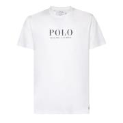 Polo Ralph Lauren Vit Bomull T-shirt med Logotyp White, Herr