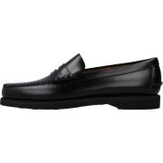 Sebago Svarta Läderloafers Black, Herr