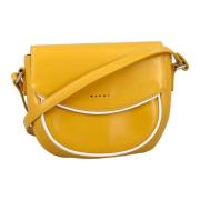 Marni Gul Crossbody Flapväska Yellow, Dam