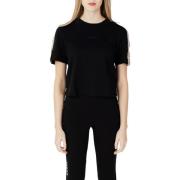 Guess Svart Bomull Dam T-shirt Vår/Sommar Black, Dam