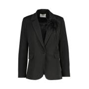 Amélie & Amélie Klassisk Svart Blazer Black, Dam