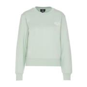 A.p.c. Ekologisk Bomull Box Sweatshirt Långärmad Green, Dam