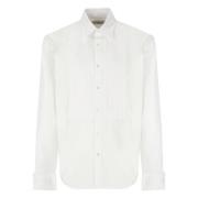 Lanvin Vit Bomullsskjorta med Krage White, Herr