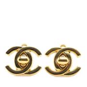 Chanel Vintage Pre-owned Metall chanel-smycken Yellow, Dam