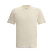 Maison Margiela Ribbad Crew Neck T-Shirts Set Beige, Herr