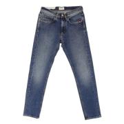 Amish Komfort Mid Stone Tvätt Denim Jeans Blue, Herr