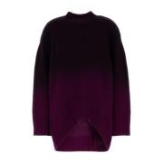 The Attico Oversize Grape Ullblandningströja Purple, Dam