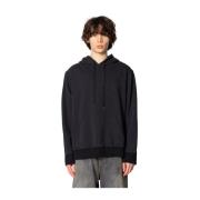 MM6 Maison Margiela Svart Sweatshirt med Crew Neck Black, Herr