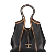 Tod's Lyxig Tricolor Shopper Väska Black, Dam