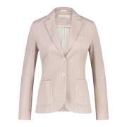 Circolo 1901 Blommigt Blazer Klassisk Stil Beige, Dam