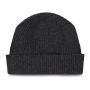 Zanieri Kashmir Beanie med Umslag Gray, Herr