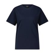 A.p.c. T-shirt med logobroderi Blue, Dam