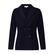 Lardini Dubbelknäppt Stickad Blazer Blue, Herr