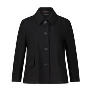 Windsor Crepe Kort Blazer Jacka Black, Dam