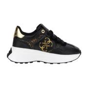 Guess Svarta Avslappnade Damsneakers Black, Dam