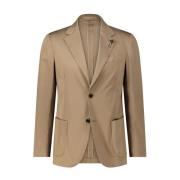 Lardini Bomull Slim-Fit Blazer Brown, Herr